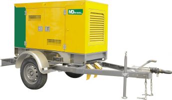 МД ЭД-150С-Т400-1РКМ29 в шумозащитном кожухе на шасси