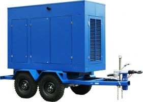 АД-100С-Т400-1РПМ9 на прицепе